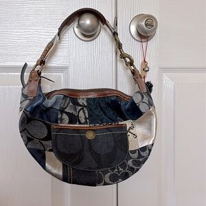 Coach Purse Denim Patchwork
